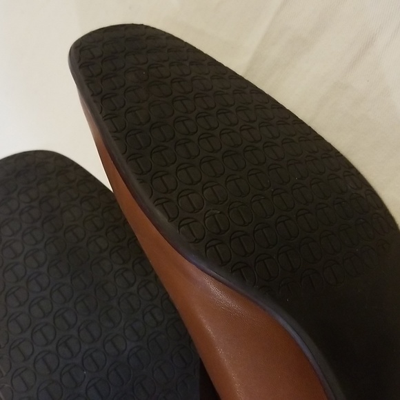 TALBOTS Brawn Ankle boots almond toe leather heel appro hee 1inch zip closure - Picture 7 of 7